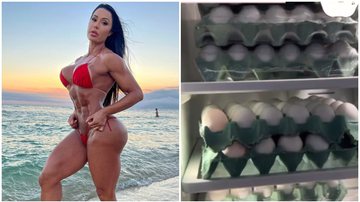 Gracyanne Barbosa ostenta geladeira lotada de ovos; será que faz mal? - Instagram/@graoficial