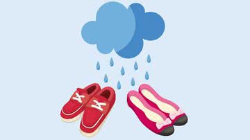 O sapato molhou com a chuva? - Shutterstock