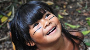 Eunice Baía tinha 10 anos quando deu vida a índia Tainá - Reprodução