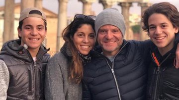 Rubinho Barrichello, Silvana Giaffone e os filhos - Reprodução/Instagram