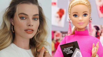 Margot Robbie e a boneca Barbie - Reprodução/Instagram