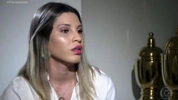 Milena Bemfica em entrevista ao 'Fantástico' - TV Globo