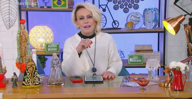 Ana Maria Braga se ausentou do 'Mais Você', nesta segunda-feira (24) - TV Globo