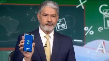 Bonner tentou usar aplicativo ConecteSUS ao vivo, no JN - TV Globo
