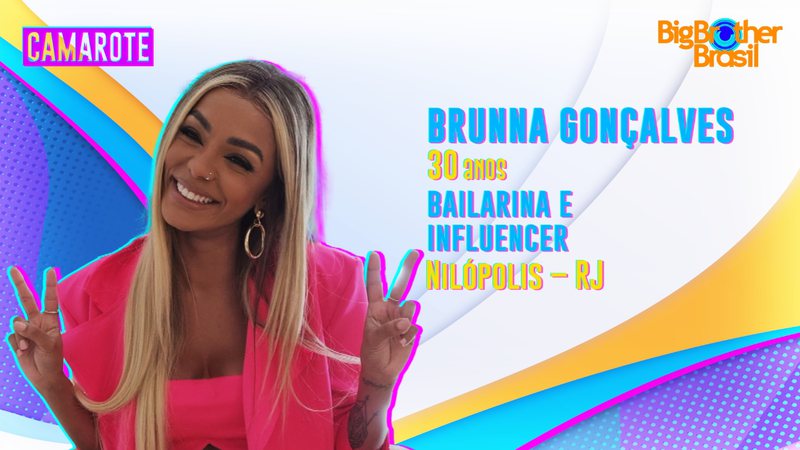 Brunna Gonçalves é a nova 'Camarote' do 'BBB 22' - Reprodução/TV Globo
