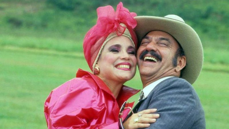 Lima Duarte e Regina Duarte atuaram juntos em ‘Roque Santeiro’ - TV Globo