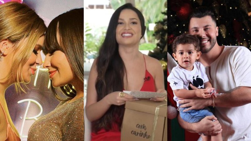 Confira 5 famosos que não pouparam esforços para presentear amigos e família - Reprodução/Instagram e TV Globo