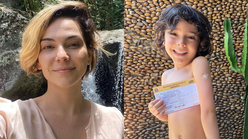 Tainá Müller comemorou vacinação do pequeno Martin, de 5 anos - Instagram/@tainamuller