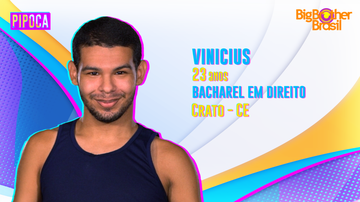 Vinicius de Souza é o mais novo confirmado no 'BBB22' - Divulgação/TV Globo