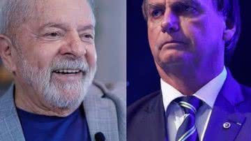 Bolsonaro sobe 5 pontos em nova pesquisa de intenção de votos. - Instagram @lulaoficial / @jairmessiasbolsonaro