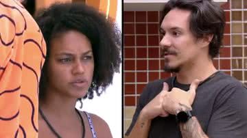 Jessilane e Eliezer se salvaram da berlinda após vencerem a 'Prova do Bate e Volta' - Globo