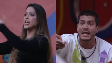Arthur e Laís voltam a trocar farpas no 'BBB 22' - Reprodução/TV Globo