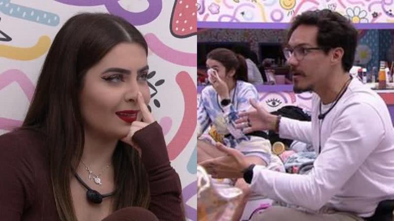 Integrantes do Quarto Lollipop colocaram Eli contra a parede - TV Globo