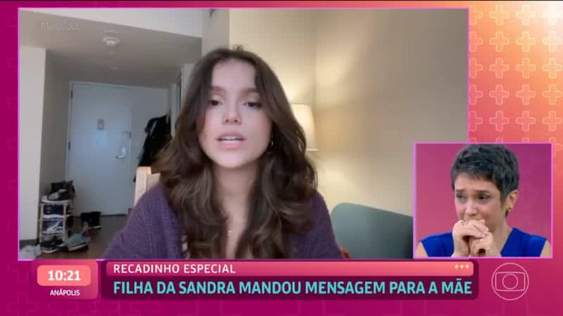 Sandra Annenberg se emociona com homenagem da filha no 'Mais Você' - Reprodução/TV Globo