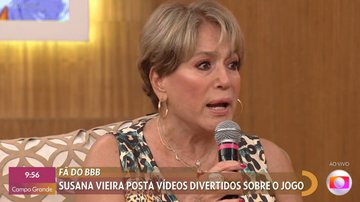 Susana defendeu Jade Picon durante "Encontro" - Reprodução/Tv Globo
