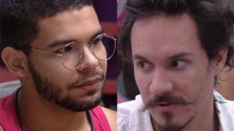 Vyni e Eli ponderaram se a amizade poderia atrapalhar o jogo - Reprodução/Tv Globo