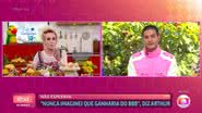 Ana Maria Braga recebeu Arthur Aguiar no 'Mais Você' - Globo
