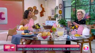 Ana Maria Braga recebeu Linn da Quebrada no 'Mais Você'. - TV Globo