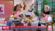 Ana Maria Braga recebeu Linn da Quebrada no 'Mais Você'. - TV Globo