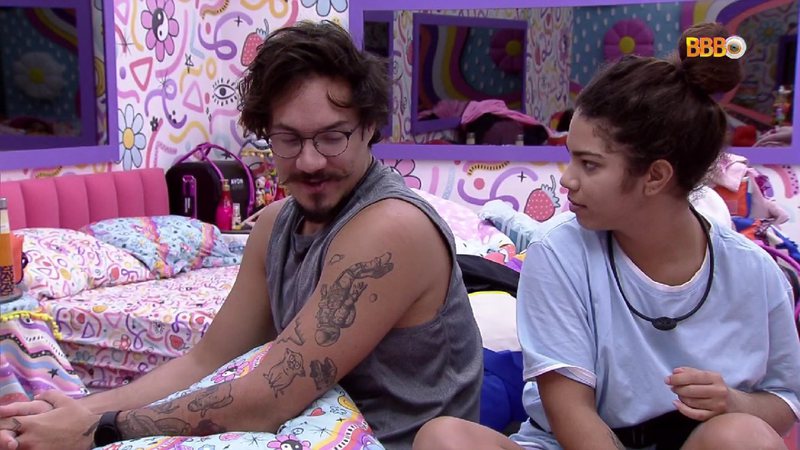 Maria e Eli viveram affair no reality - Reprodução/TV Globo