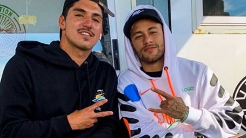 Medina e Neymar declararam torcida para Paulo André - Reprodução/TV Globo