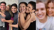 Cesar Filho, Sandra Annenberg e Isabeli Fontana com os filhos acadêmicos - Instagram