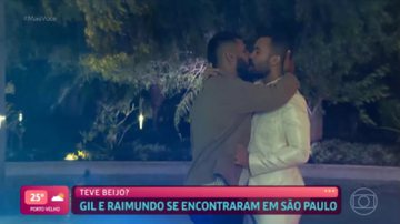 Gil beijou Raimundo em jantar romântico - Globo