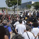 Manifestantes também protestaram contra as 23 mortes no Complexo da Penha - Tomaz Silva/Agência Brasil