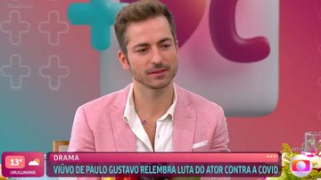 Thales Bretas foi conversar sobre o legado de Paulo Gustavo no 'Mais Você'. - TV Globo