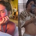 Virginia Fonseca ficou surpresa ao observar sua barriga de grávida - Instagram/@virginia