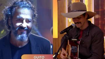 Guito surpreende a todos e cantar no programa ‘Encontro' - Reprodução/TV Globo