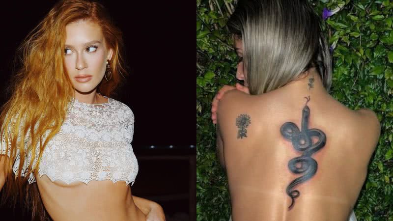 Marina Ruy Barbosa comenta sobre a nova tatuagem de TikToker. - Instagram/@nathaliavalente e @marinaruybarbosa