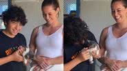 Diogo Caruso batizou o pet com o nome de Pat, em homenagem à Paolla Oliveira - Instagram/@diogo_caruso_oficial