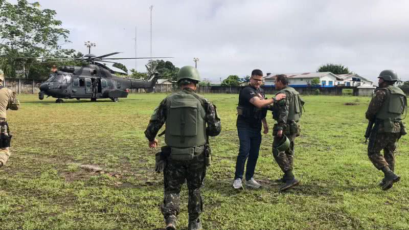 Equipes de busca encontraram material orgânico "aparentemente humano" - Comunicação Social Superintendência Regional de Polícia Federal do Amazonas