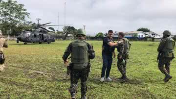 Equipes de busca encontraram material orgânico "aparentemente humano" - Comunicação Social Superintendência Regional de Polícia Federal do Amazonas