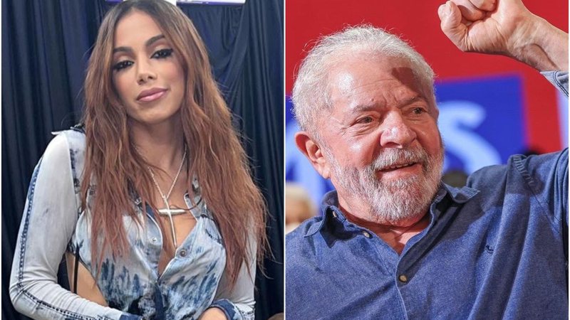 Anitta manifestou ajuda à campanha eleitoral de Lula (PT) - Instagram/@anitta/Ricardo Stuckert