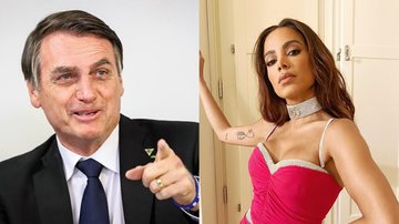 Anitta e Bolsonaro são conhecidos por suas trocas de farpas - Instagram/@jairmessiasbolsonaro e @anitta