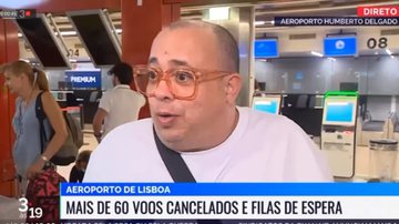 Abdiás Melo está em Portugal e não consegue voltar para o Brasil - Reprodução/RTV