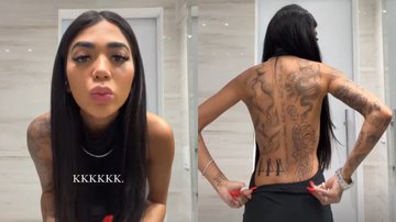 Dhiovanna Barbosa surpreendeu os fãs com nova tatuagem. - Instagram/@dhiovannab