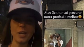 Emanuelle Araújo se irritou com a presença de paparazzo e desabafou nos Stories. - Instagram/@emanuellearaujo
