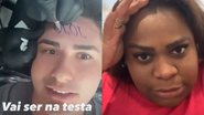 Marido de Jojo Todynho assustou a web após aparecer com tatuagem "Jojo" na testa - Instagram/@jojotodynho @lucassouza_ofl