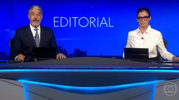 Jornal Nacional sofreu falha técnica e deixou apresentadores sem comunicação com repórter - Reprodução/TV Globo