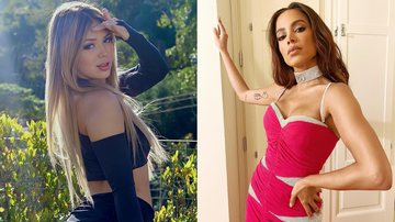 Melody e Anitta agitaram a internet nos últimos dias - Instagram/@melodyoficial3 e @anitta