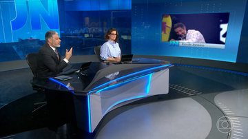 Jornalista quebrou os protocolos ao manifestar sua opinião ao vivo no ‘Jornal Nacional’ - TV Globo