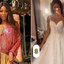 Camilla de Lucas mostrou opções de vestidos de noiva aos seguidores