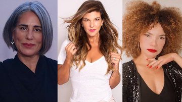Glória Pires, Cristiana Oliveira e Leka Oliveira: qual é o cabelo ideal para a mulher madura? - Instagram @gpiresoficial @oliveiracris10 e @lekaolliveira)