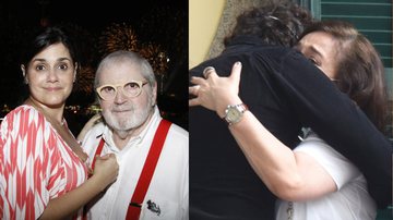 Ex-esposa de Jô Soares, Flávia Pedras, no velório do artista - Reprodução/Internet