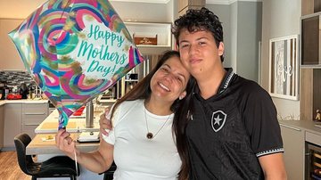 Nívea Stelmann com seu primeiro filho, Miguel Frias - Instagram/@niveastelmann