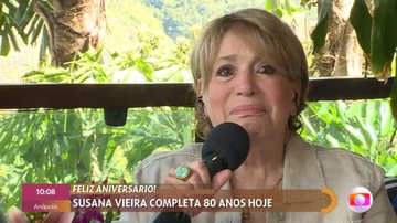 Atriz cedeu entrevista ao ‘Encontro’ diretamente de sua casa no RJ - TV Globo
