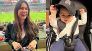 Thaila Ayala leva filho para ver o jogo do Corinthians no Maracanã - Instagram/@thailaayala